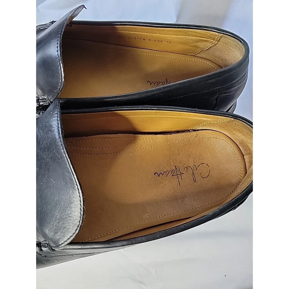 Cole Haan Black Leather Driving Loafers Air‎ Mens Size 11.5M c05778 x c08 10